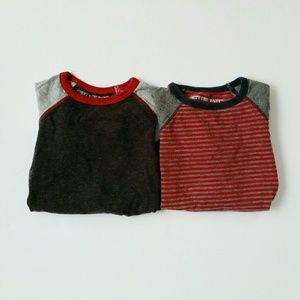 2 Burt's Bees Baby Long Sleeve Onesies